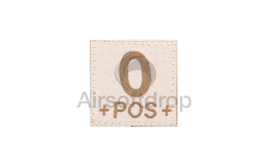 0 Pos Bloodgroup Patch – Desert