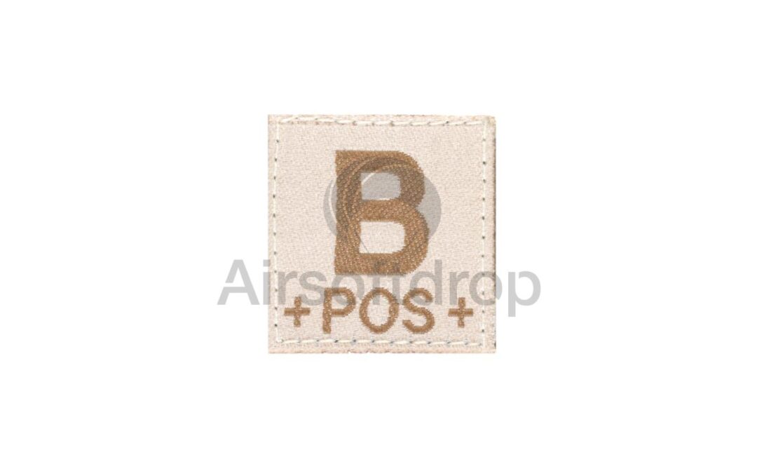 B Pos Bloodgroup Patch – Desert