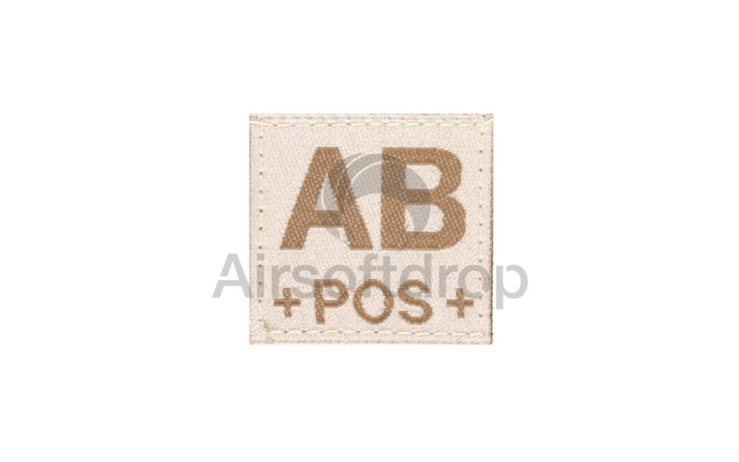 AB Pos Bloodgroup Patch – Desert