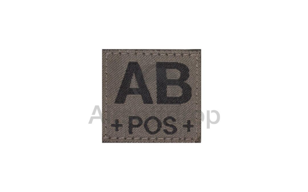 AB Pos Bloodgroup Patch – RAL7013