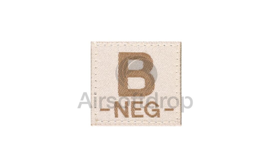 B Neg Bloodgroup Patch – Desert