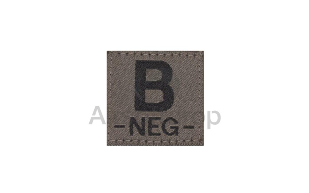 B Neg Bloodgroup Patch – RAL7013