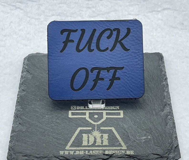 Fck off Kunstleder Lasercut Patch