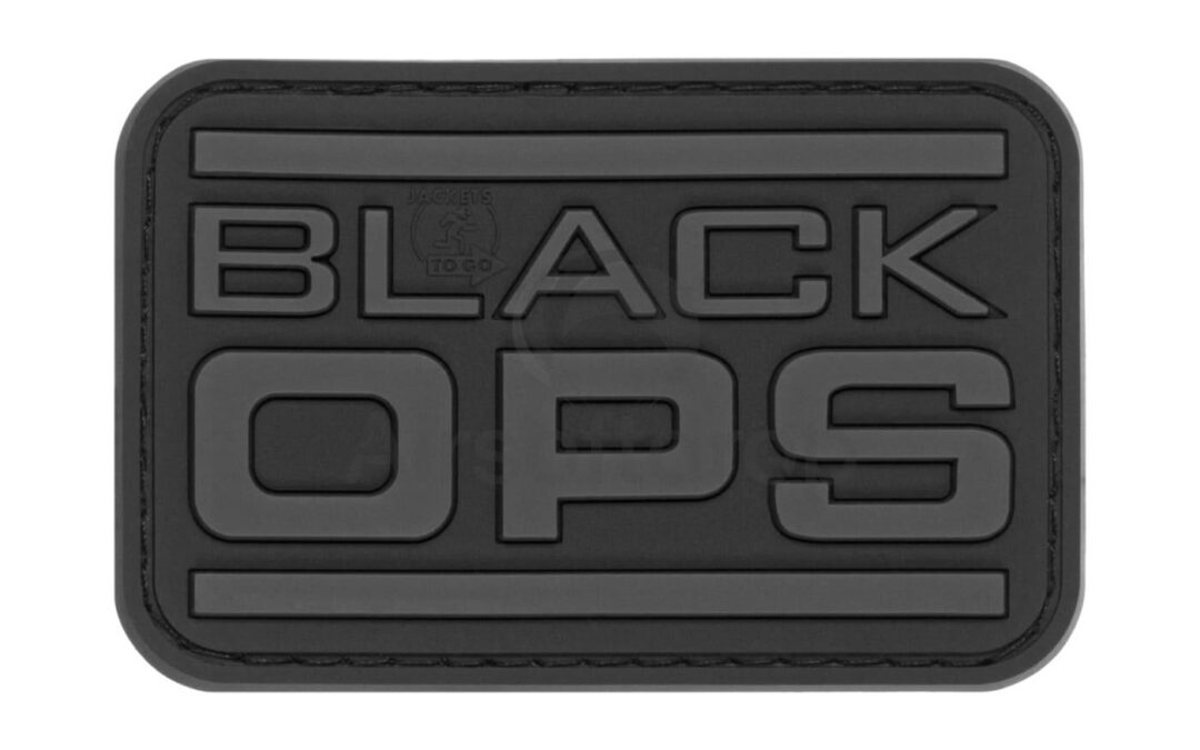 Black OPS Rubber Patch