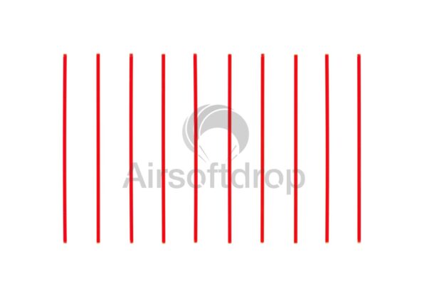 Fiber Optics Blister 2mm Red