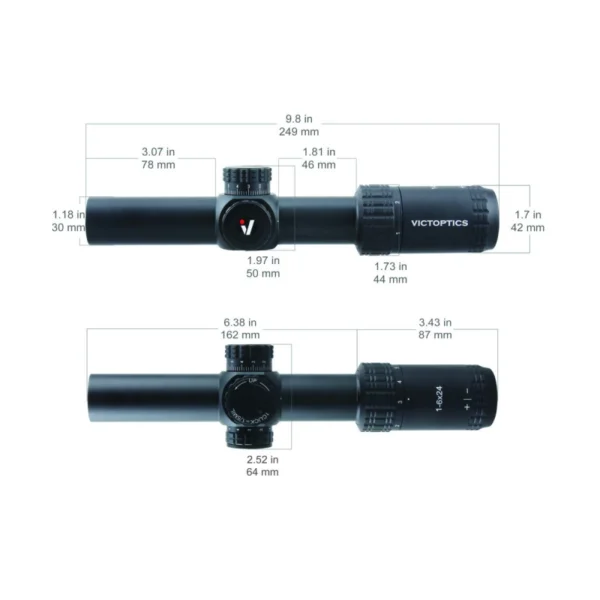 LPVO S6 1-6x24 SFP Riflescope Black – Bild 12
