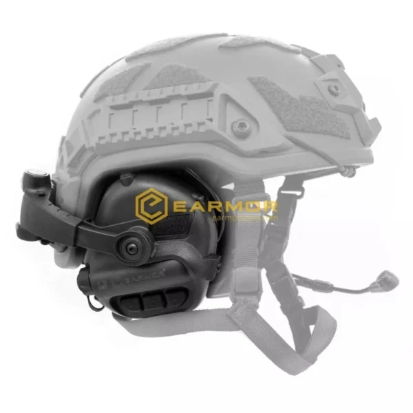 EARMOR M32X MOD4 Tactical Headset, M16C Mount for FAST / ARC - Black – Bild 3