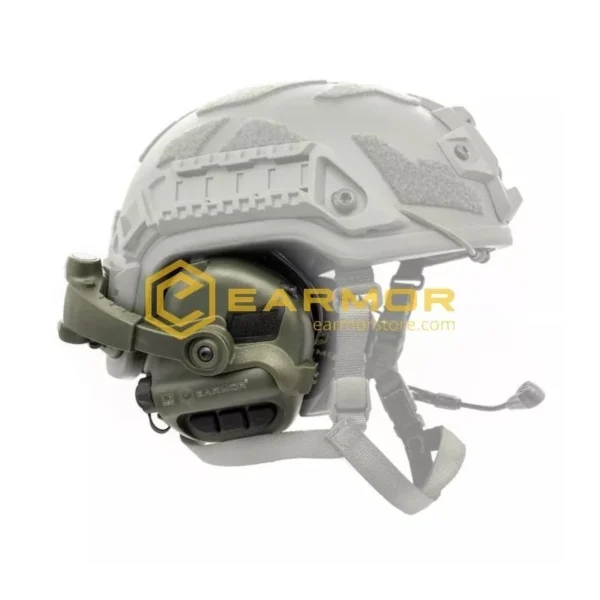 EARMOR M32X MOD4 Tactical Headset, M16C Mount for FAST / ARC - Green – Bild 3