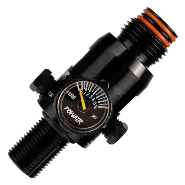 PowAir HPA Tank Regulator MAXREG 300 Bar / 4500 PSI - Black