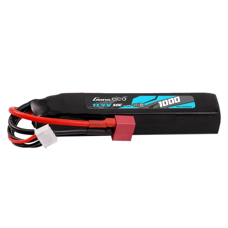 Gens ACE Li-Pol Battery HV 11.4V 1000mAh, 50C, Dean T Stick Type – Bild 2