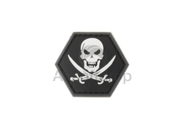 No Fear Pirate Rubber pvc Patch