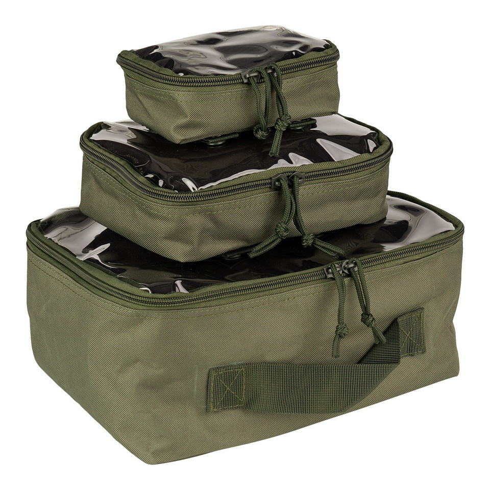 Organizer 3er-Set transparent mit Molle