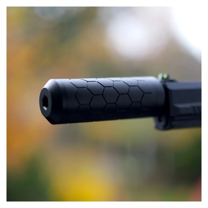 MK23 / SSX23 HEXX CNC Suppressor (16+mm CW), 105x35 mm Black – Bild 2