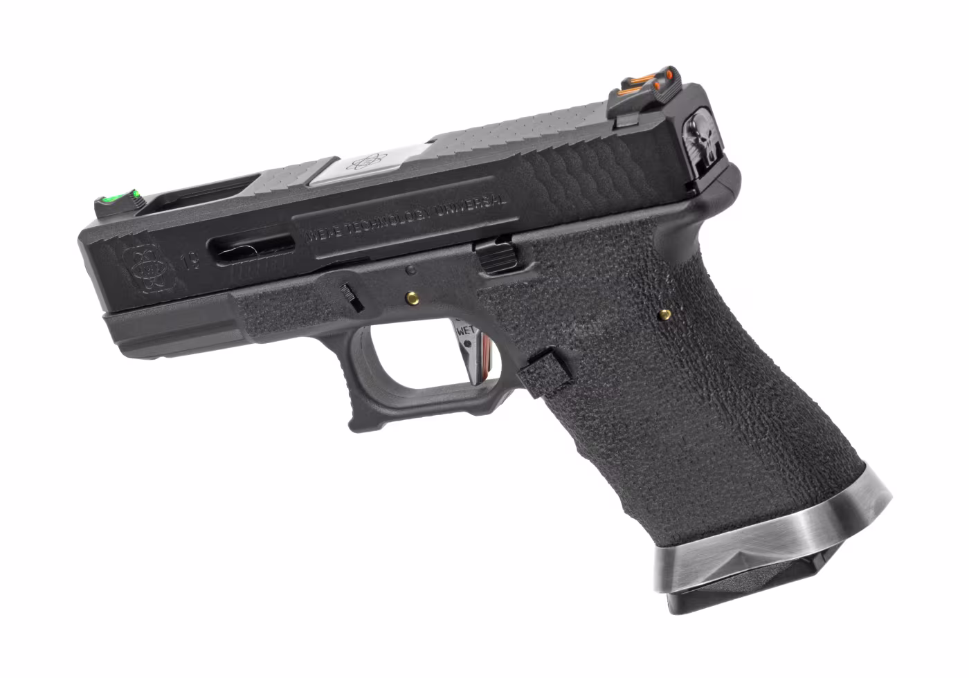 G-Force Glock 19 BK Silver Barrel Custom Metal Version GBB – Bild 2