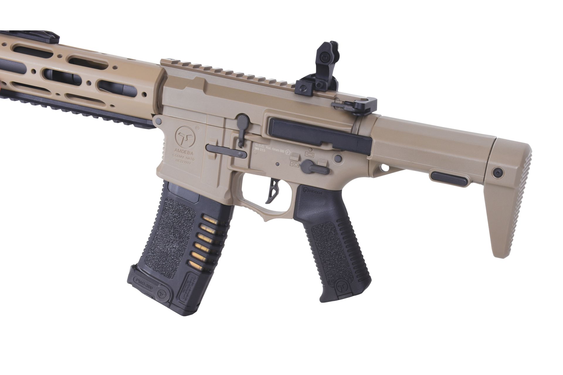 Honey Badger Ares Amoeba M4 013 Dark Earth S-AEG – Bild 5