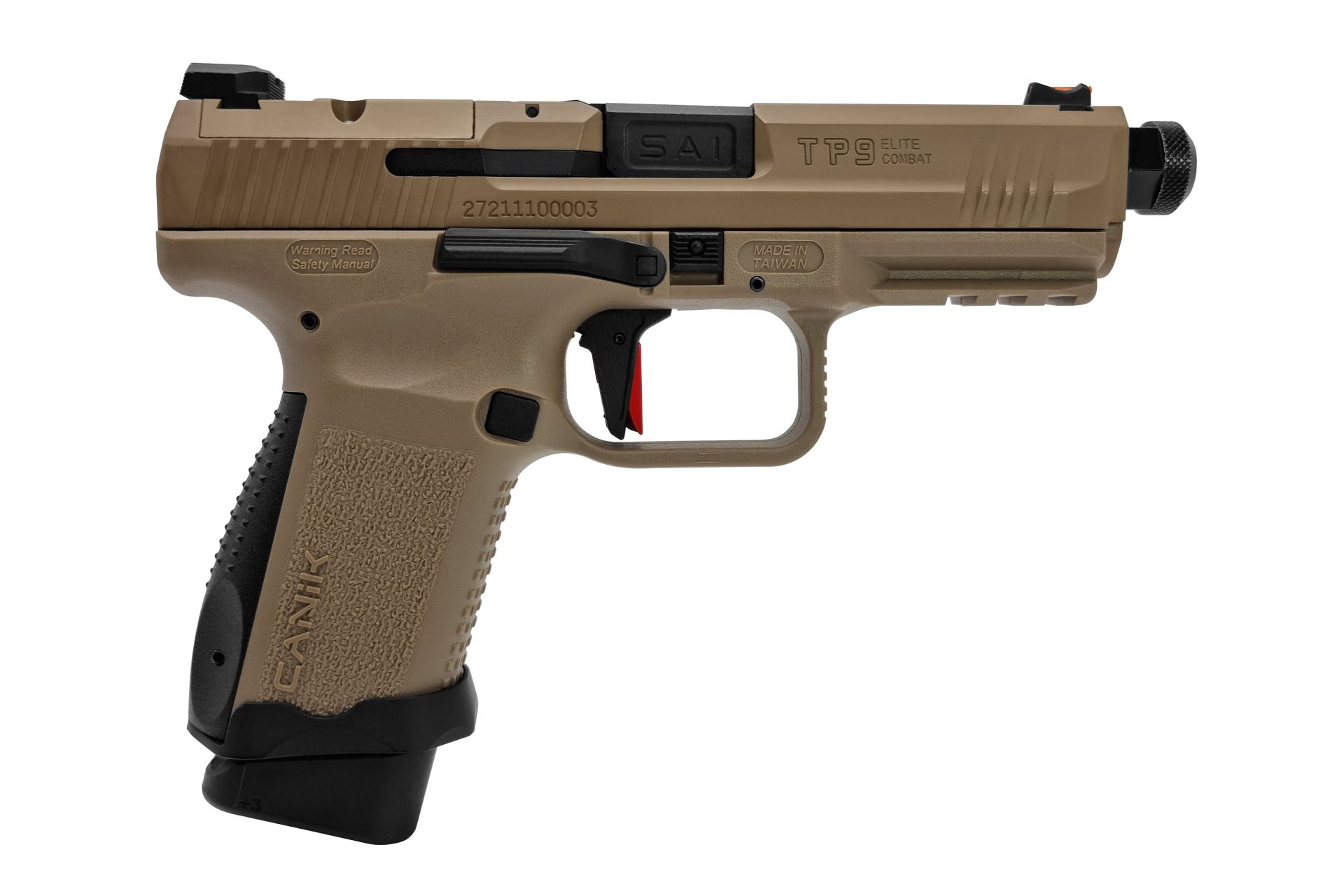 Canik TP 9 Elite Combat FDE Flat GBB Dark Earth