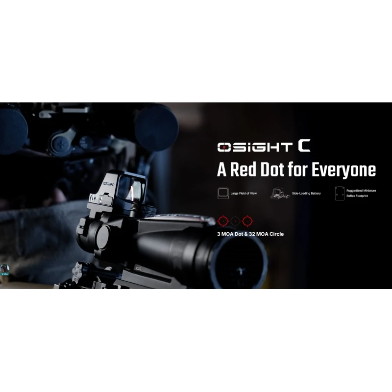 OLIGHT Osight C Red Dot Sight RMR Footprint Black – Bild 2