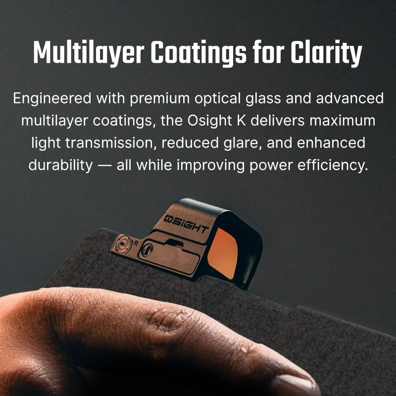 OLIGHT Osight K Red Dot Sight RMR Footprint Black – Bild 12