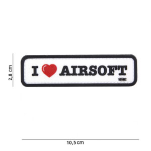 I love Airsoft Patch White