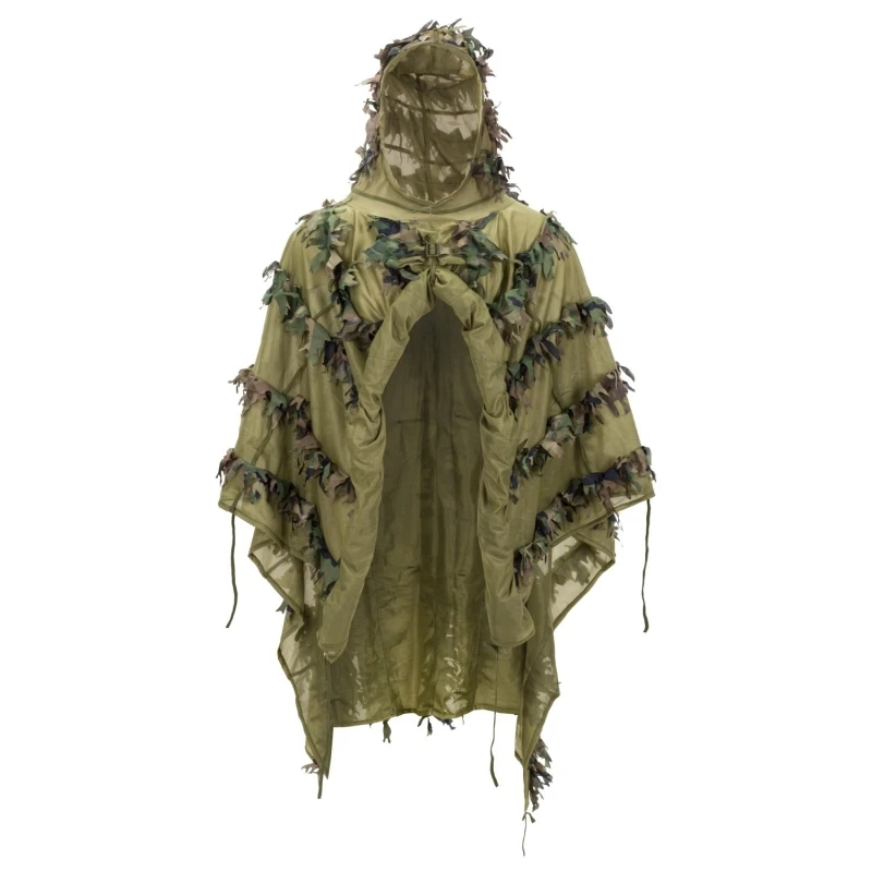 3D Ghillie Poncho® Helikon LEAF US Woodland