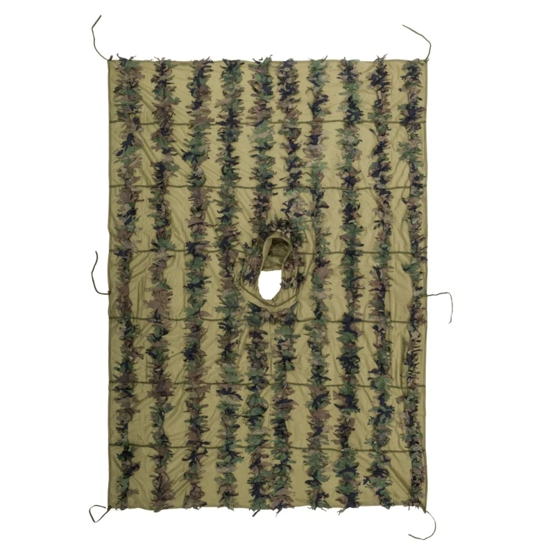 3D Ghillie Poncho® Helikon LEAF US Woodland – Bild 3