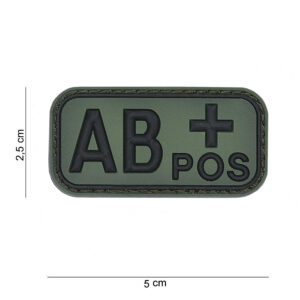 Blood Type AB+ positiv Patch OD