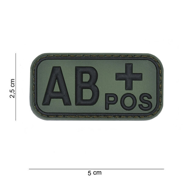 Blood Type AB+ positiv Patch OD | Airsoftdrop