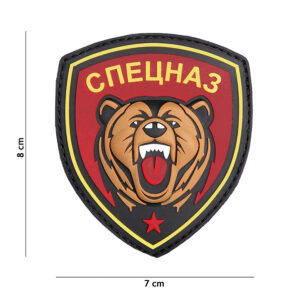Patch 3D PVC Spetsnaz bear red