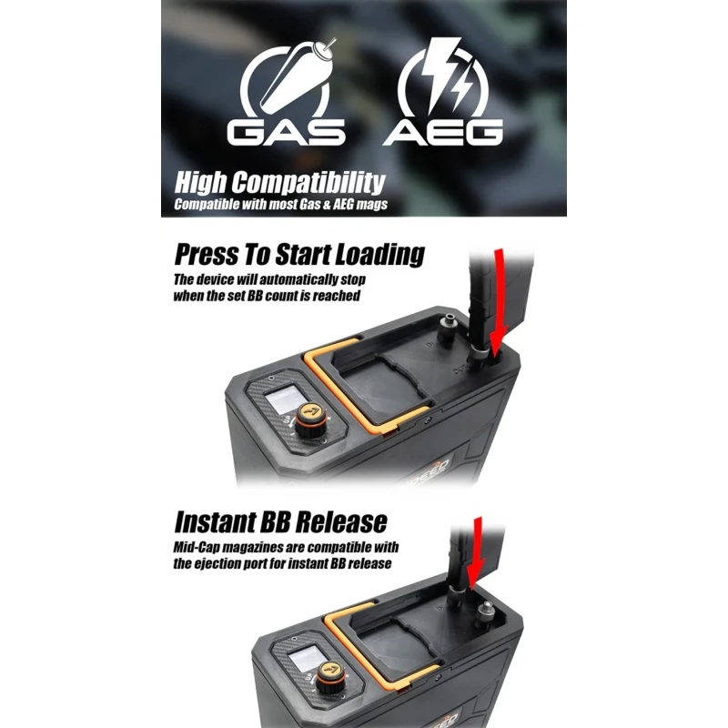 Electric Speed Loader 12000 BBs Acetech – Bild 8