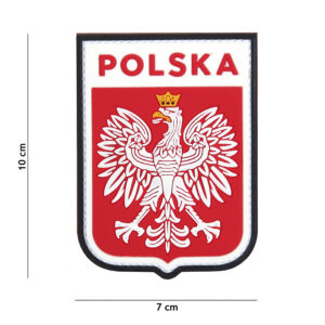 Polska shield 3D PVC Patch