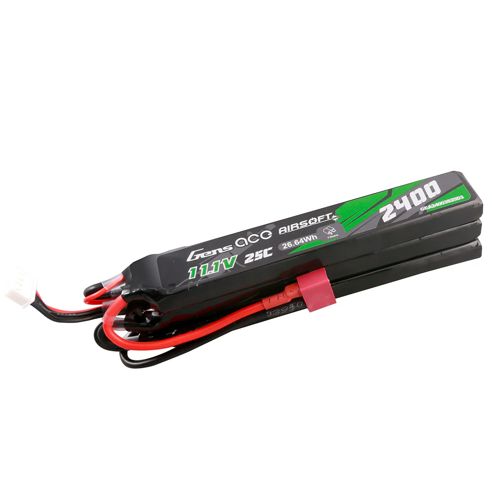 Gens ACE LiPo 11,1V 2400mAh 25C 3S2P Triple Type Akku mit T-Stecker