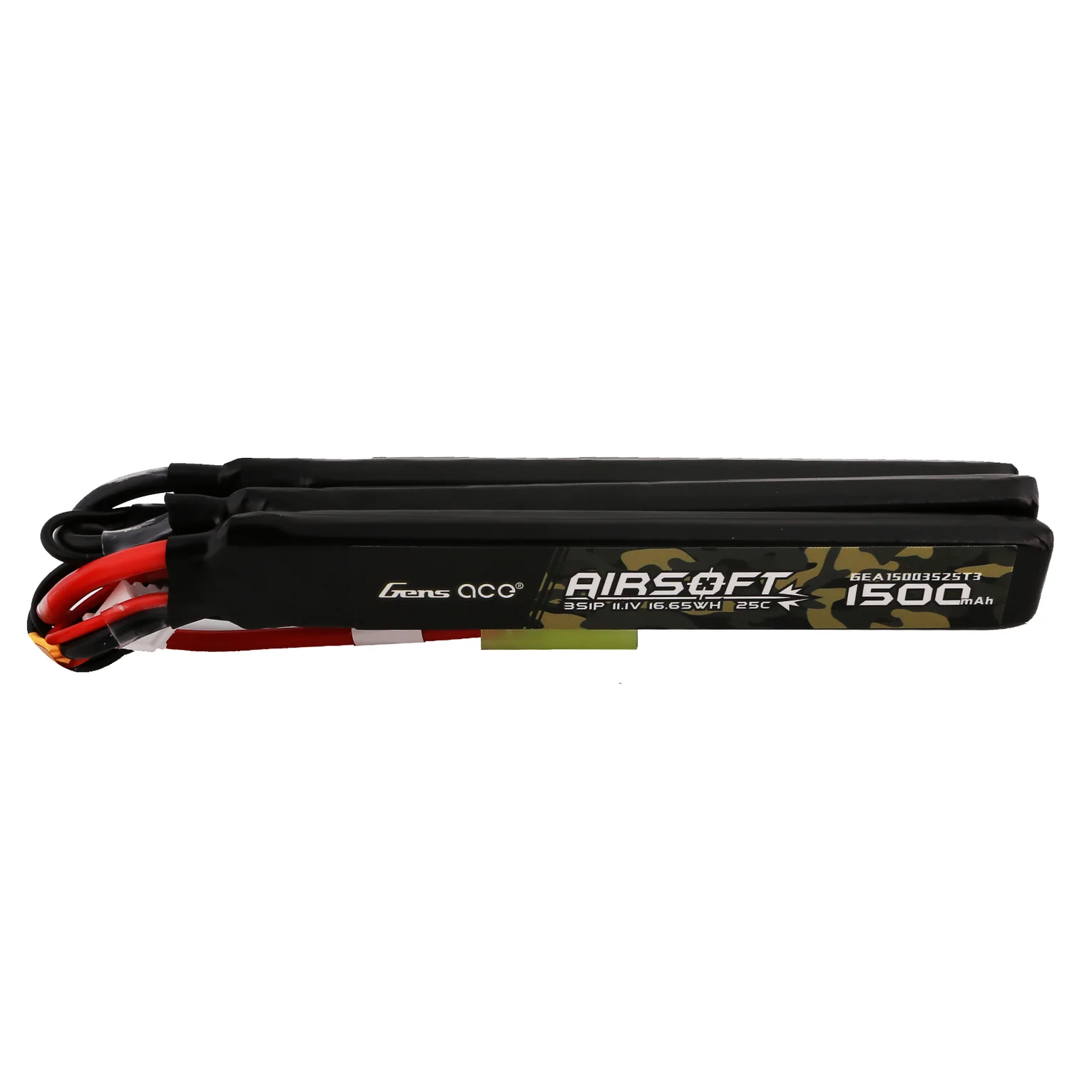Gens ACE LiPo 11,1V 1500mAh 25C 3S1P Triple Type Akku mit Mini Tamiya – Bild 3