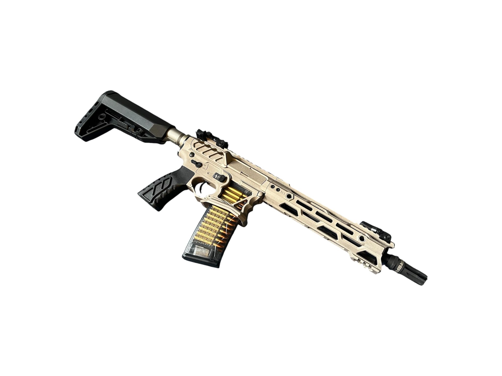 TR16 GMSII MK1 SKELETON S-AEG GATE ASTER Bluetooth Custom Dualtone Cerakote Battleship G&G – Bild 3