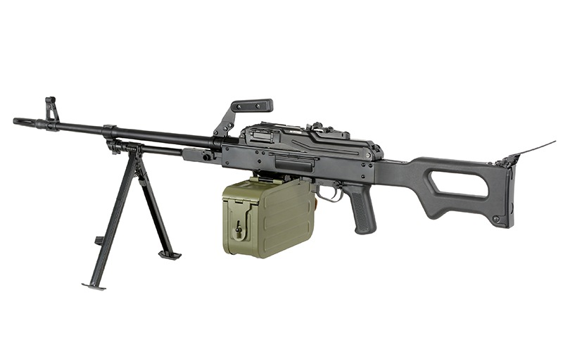 PKM Machine Gun Metall / Polymer Stock A&K 0,5J – Bild 3